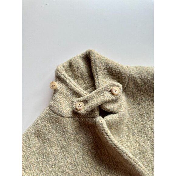 RALPH LAUREN Pale Green Loden Tweed Wool Herringbone Riding Blazer, Size 4 - Picture 9 of 16